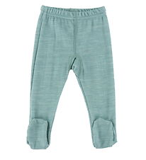 Joha Leggings - Uld/Bambus - Grøn Joha Leggings - Uld/Bambus - Grøn