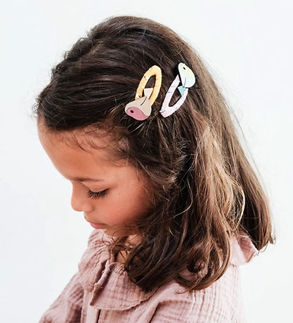 Mimi & Lula Hårspænder - 4 stk - 5,5 cm - Birdie Chestnut