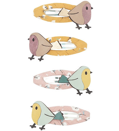 Mimi & Lula Hårspænder - 4 stk - 5,5 cm - Birdie Chestnut