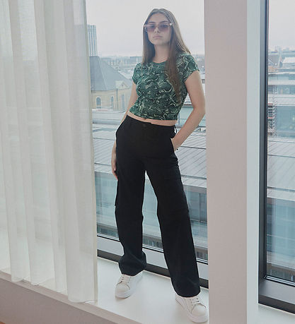 Rosemunde Bukser - Cargo - Sort Rosemunde Bukser - Cargo - Sort