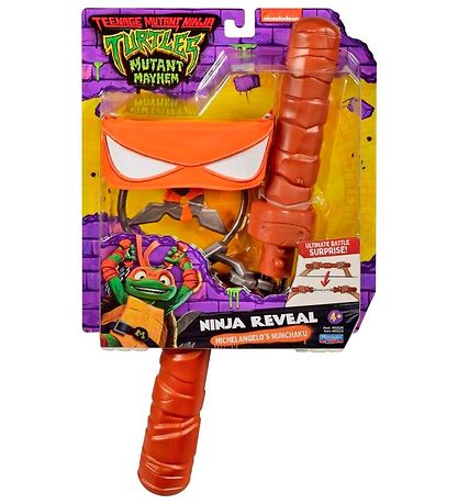 Turtles Udklædning - Ninja Reveal - Michelangelos Nunchaku Turtles Udklædning - Ninja Reveal - Michelangelos Nunchaku