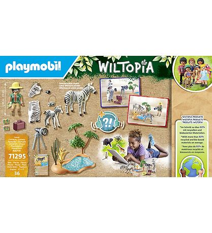 Playmobil Wiltopia - På Farten Med Dyrefoto... - 71295 - 36 Dele Playmobil Wiltopia - På Farten Med Dyrefoto... - 71295 - 36 Dele