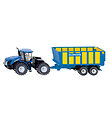 Siku Traktor m. Silagevogn - New Holland T9.560 - Blå Siku Traktor m. Silagevogn - New Holland T9.560 - Blå