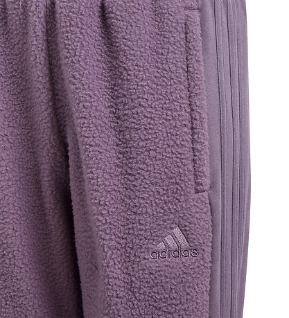 adidas Performance Fleecebukser - J Hot WNTR Tiro - Lilla