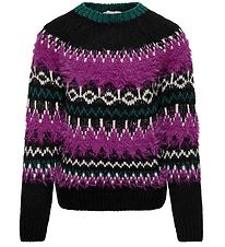 Kids Only Tröja - Stickad - KogBria - Black/Clover/Bayberry Kids Only Tröja - Stickad - KogBria - Black/Clover/Bayberry