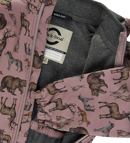 Mikk-Line Softshelljacka m. Fleece - Återvunnet - Zoo - Twilight