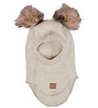 Mikk-Line Elefanthue - Uld - Melange Offwhite m. Kvaste Mikk-Line Elefanthue - Uld - Melange Offwhite m. Kvaste