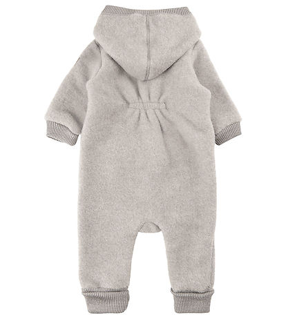 Mikk-Line Køredragt m. Hætte - Uld - Melange Offwhite Mikk-Line Køredragt m. Hætte - Uld - Melange Offwhite