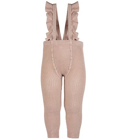 Condor Leggings m. Seler - Strik - Rib - Rosa Empo Condor Leggings m. Seler - Strik - Rib - Rosa Empo