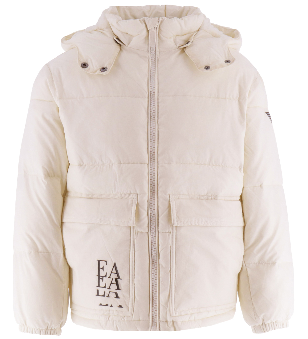 Emporio Armani Gevoerde Jas - Off White - Emporio Armani - 10 jaar (140) - Gevoerde Jassen