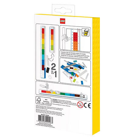 LEGO® Stationery Lineal - 30 cm - Byg Selv m. Figur