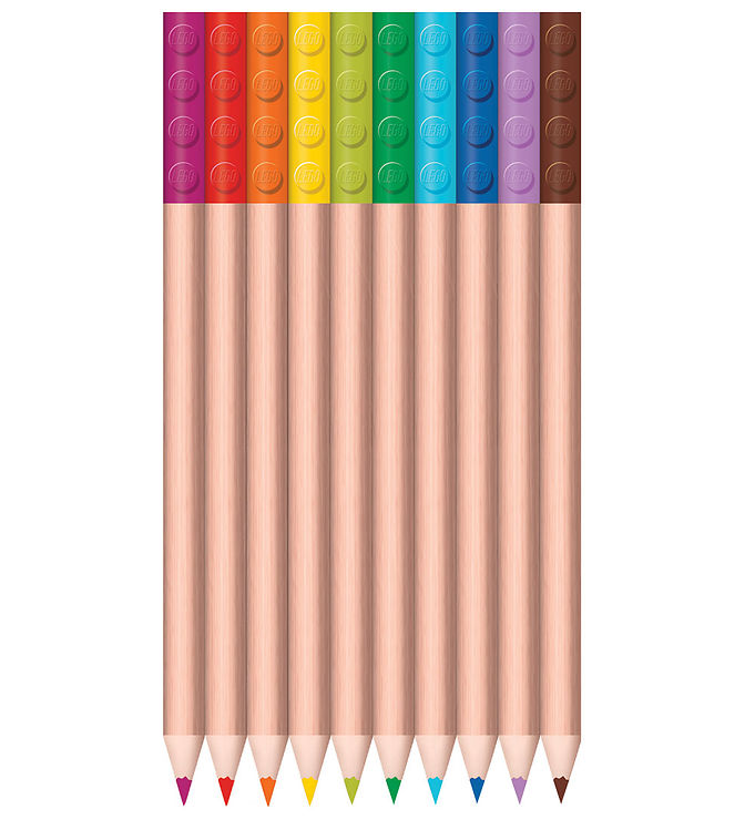 LEGO ® Stationery Farveblyanter - 12-pak - Multifarvet