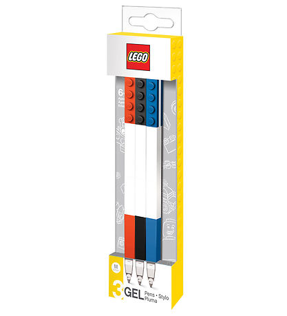 LEGO® Stationery Gel Pens - 3-pak - Rød/Blå/Sort LEGO® Stationery Gel Pens - 3-pak - Rød/Blå/Sort
