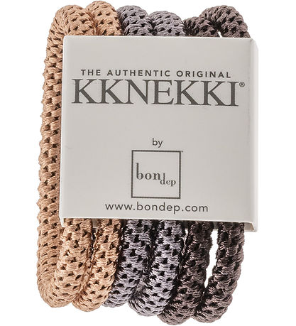 Kknekki Hårelastikker - Slim - 6-pak - Brun Kknekki Hårelastikker - Slim - 6-pak - Brun
