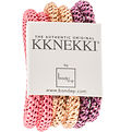 Kknekki Hårelastikker - Slim - 6-pak - Rosa/Brun/Lilla Kknekki Hårelastikker - Slim - 6-pak - Rosa/Brun/Lilla