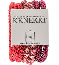Kknekki Hårelastikker - Slim - 6-pak - Bordeaux/Rosa/Fuchsia Kknekki Hårelastikker - Slim - 6-pak - Bordeaux/Rosa/Fuchsia