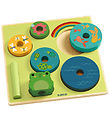 Djeco Puslespil/Stabelelegetøj - 8 Dele - Træ - Rainbow Djeco Puslespil/Stabelelegetøj - 8 Dele - Træ - Rainbow