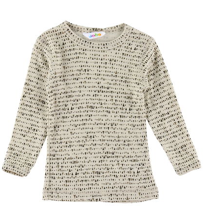 Joha Bluse - Uld - Beige Aop Joha Bluse - Uld - Beige Aop