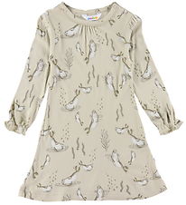 Joha Kjole - Bambus - Beige Aop Joha Kjole - Bambus - Beige Aop