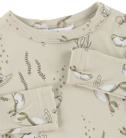 Joha Bluse - Bambus - Beige Aop Joha Bluse - Bambus - Beige Aop
