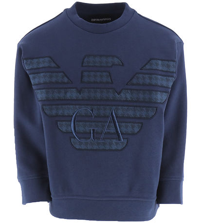 Emporio Armani Sweatshirt - Insegna Blue m. Logo Emporio Armani Sweatshirt - Insegna Blue m. Logo