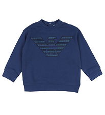 Emporio Armani Sweatshirt - Insegna Blue m. Logo Emporio Armani Sweatshirt - Insegna Blue m. Logo