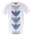 Emporio Armani T-shirt - Hvid m. Blå Emporio Armani T-shirt - Hvid m. Blå