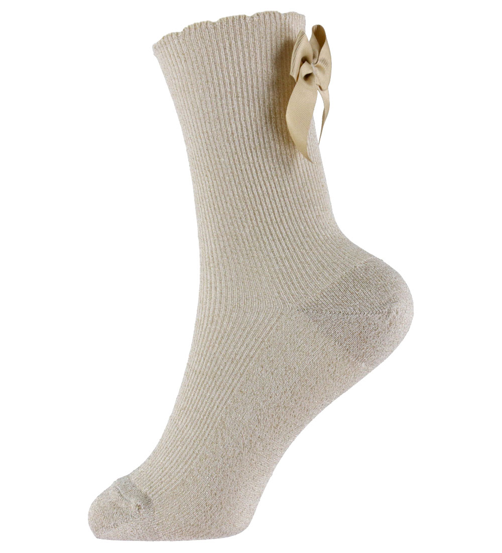 Condor Kniestrümpfe m. Schleife - Beige - Condor - 32/35 - Socken