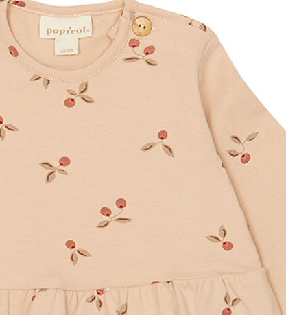 Popirol Kjole - Pojill - Print Cranberry Popirol Kjole - Pojill - Print Cranberry