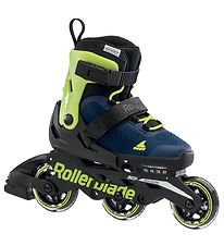 Rollerblade Rulleskøjter - Microblade 3WD - Blue/Lime - In Rollerblade Rulleskøjter - Microblade 3WD - Blue/Lime - In