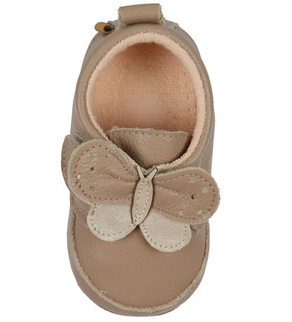 Melton Skindfutter - Natural m. Sommerfugl Melton Skindfutter - Natural m. Sommerfugl