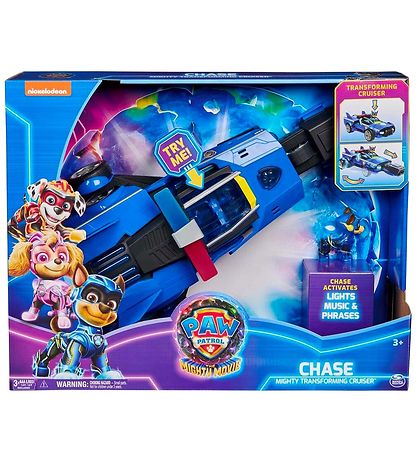 Paw Patrol Legetøjsbil m. Lyd/Lys - 40 cm - Movie 2 - Chase Migh
