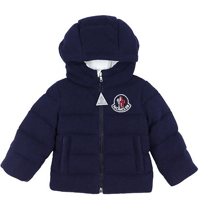 Moncler Dunjakke m. Uld - Igore - Navy Moncler Dunjakke m. Uld - Igore - Navy