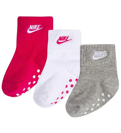 Nike Strømper - 3-pak - Rush Pink/Hvid/Gråmeleret Nike Strømper - 3-pak - Rush Pink/Hvid/Gråmeleret