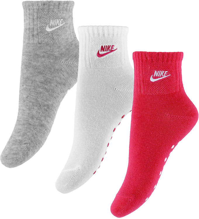 Nike Strømper - 3-pak - Rush Pink/Hvid/Gråmeleret