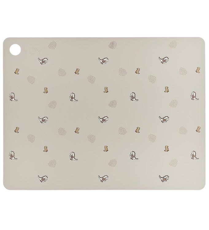 OYOY Dækkeserviet - Silikone - Dina Dino - Clay