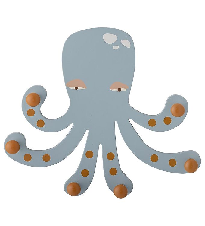 Bloomingville Mini Knagerække - Træ - Oswall - Blå