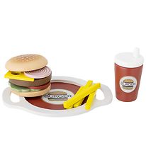 Bloomingville Mini Legetøjsmad - Jools - Burger - 13 Dele - Brun Bloomingville Mini Legetøjsmad - Jools - Burger - 13 Dele - Brun