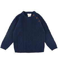 Copenhagen Colors Bluse - Strik - Navy Copenhagen Colors Bluse - Strik - Navy