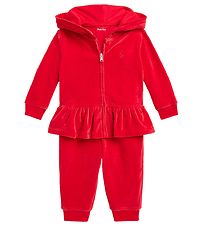 Polo Ralph Lauren Veloursæt - Rød Polo Ralph Lauren Veloursæt - Rød