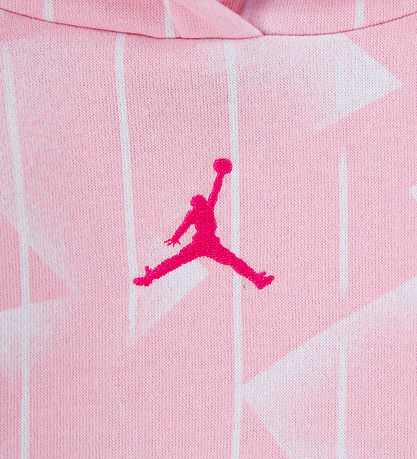 Jordan Sweatsæt - Medium Soft Pink m. Hvid
