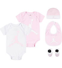 Jordan Geschenkbox - 5 Teile - Rosa/Weiß Jordan Geschenkbox - 5 Teile - Rosa/Weiß
