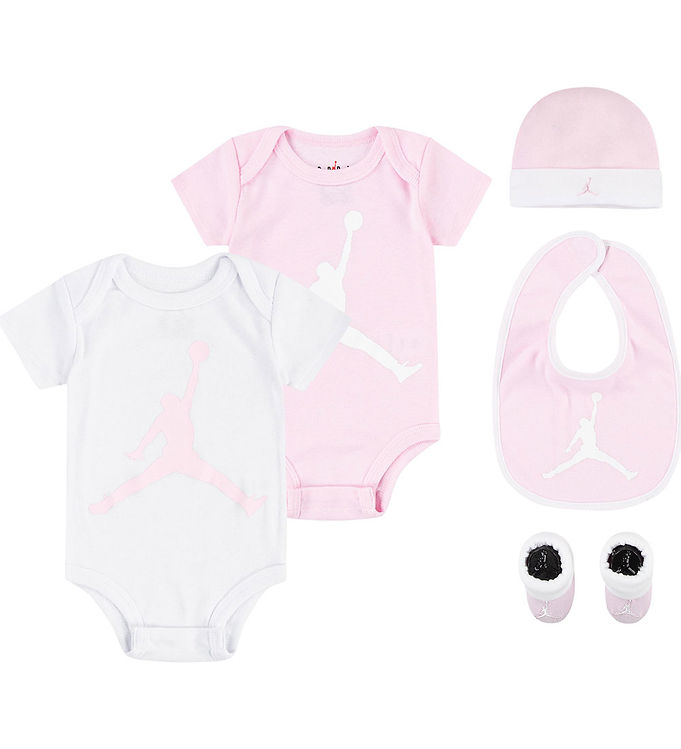 Jordan Gaveæske - 5 Dele - Rosa/Hvid