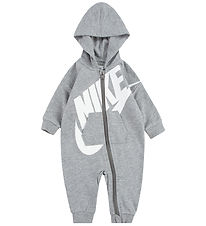 Nike Heldragt - Gråmeleret m. Hvid Nike Heldragt - Gråmeleret m. Hvid