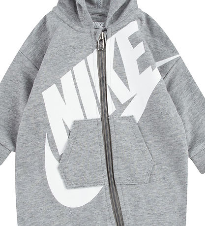 Nike Heldragt - Gråmeleret m. Hvid Nike Heldragt - Gråmeleret m. Hvid