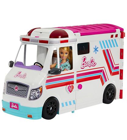 Barbie Ambulance w. Sound/Light - 60 cm - White