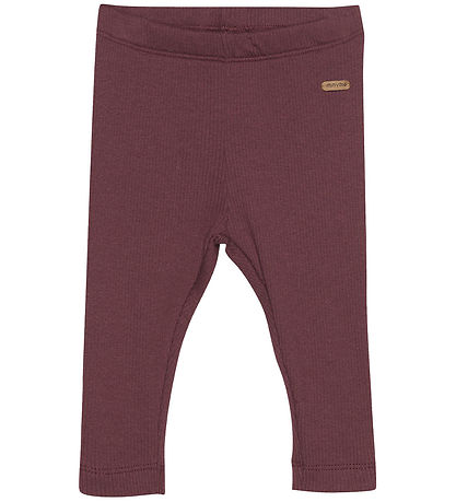 Minymo Leggings - Modal - Rib - Catawba Grape Minymo Leggings - Modal - Rib - Catawba Grape