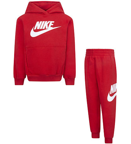 Nike Sweatsæt - University Red m. Hvid Nike Sweatsæt - University Red m. Hvid