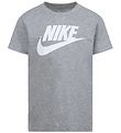Nike T-shirt - Gråmeleret m. Hvid Nike T-shirt - Gråmeleret m. Hvid