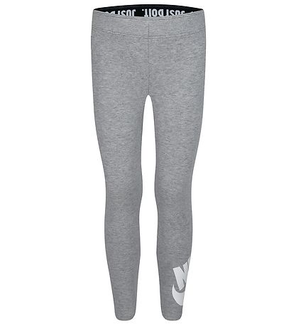 Nike Leggings - Gråmeleret m. Hvid